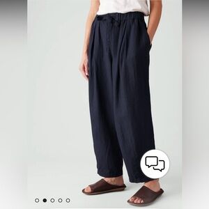 TOAST UK Minako Garment Dyed Linen Pants Small